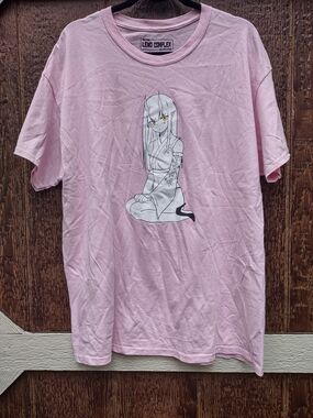 Lewd Complex Love Yueri Pink Graphic Tee Size XL